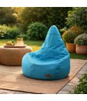 POUF SACCO IN TESSUTO BLU