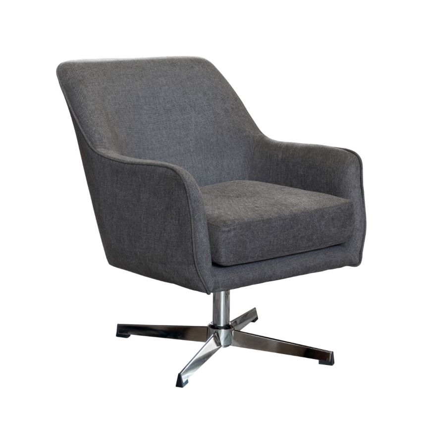 POLTRONCINA GIREVOLE TESS.GRIGIO SCURO