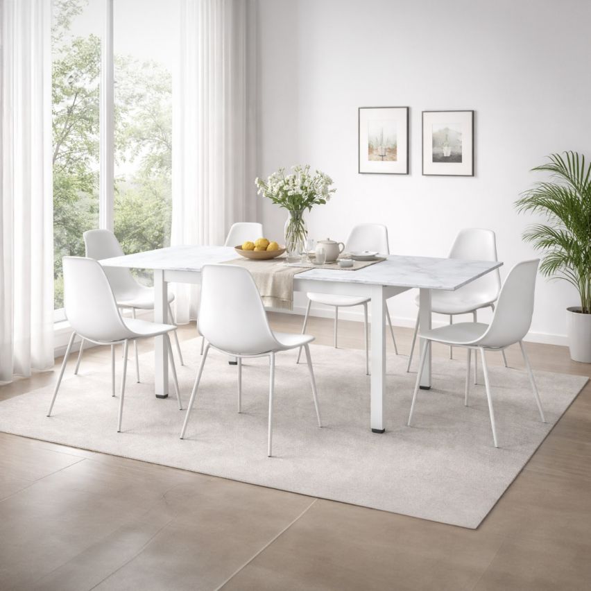 TAVOLO DA PRANZO ALLUNGABILE 110/170 x 70