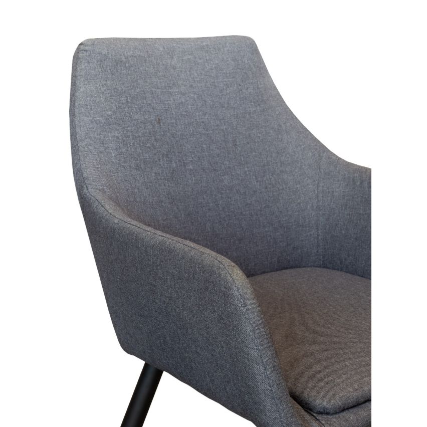 SEDIA TESSUTO GRIGIO
