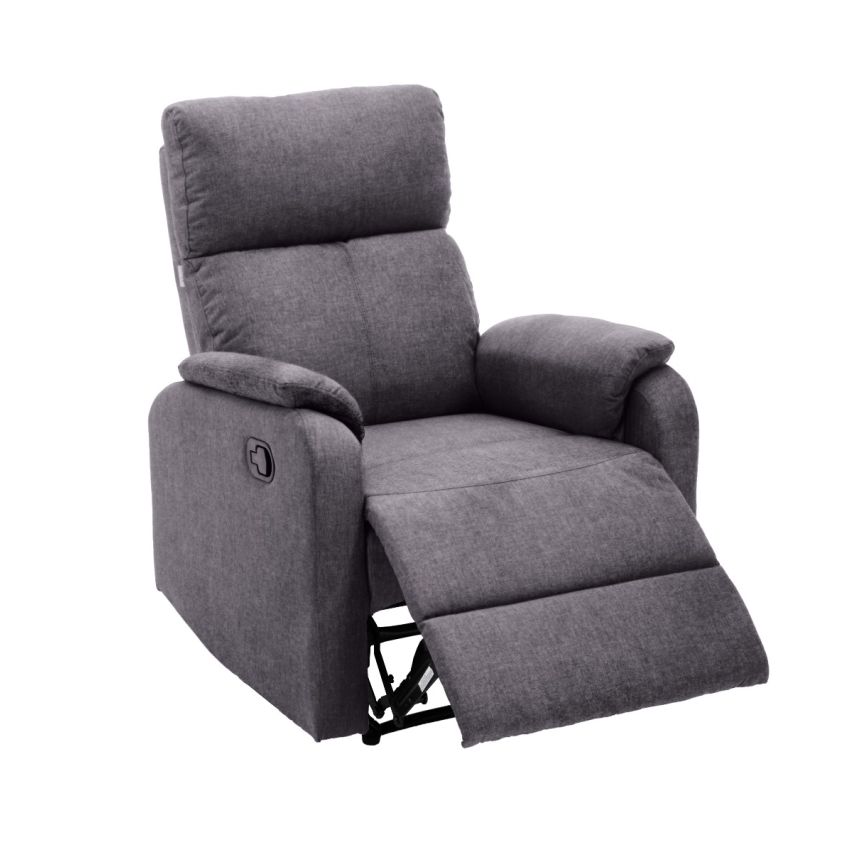 POLTRONA RECLINER MANUALE GRIGIO SCURO