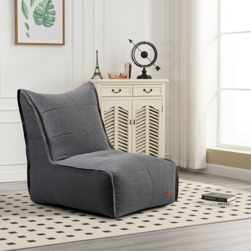 POUF CHAISE LONGUE GRIGIO