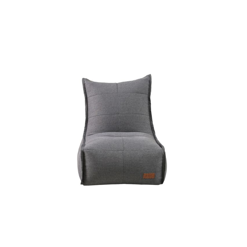 POUF CHAISE LONGUE GRIGIO