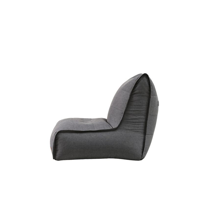 POUF CHAISE LONGUE GRIGIO