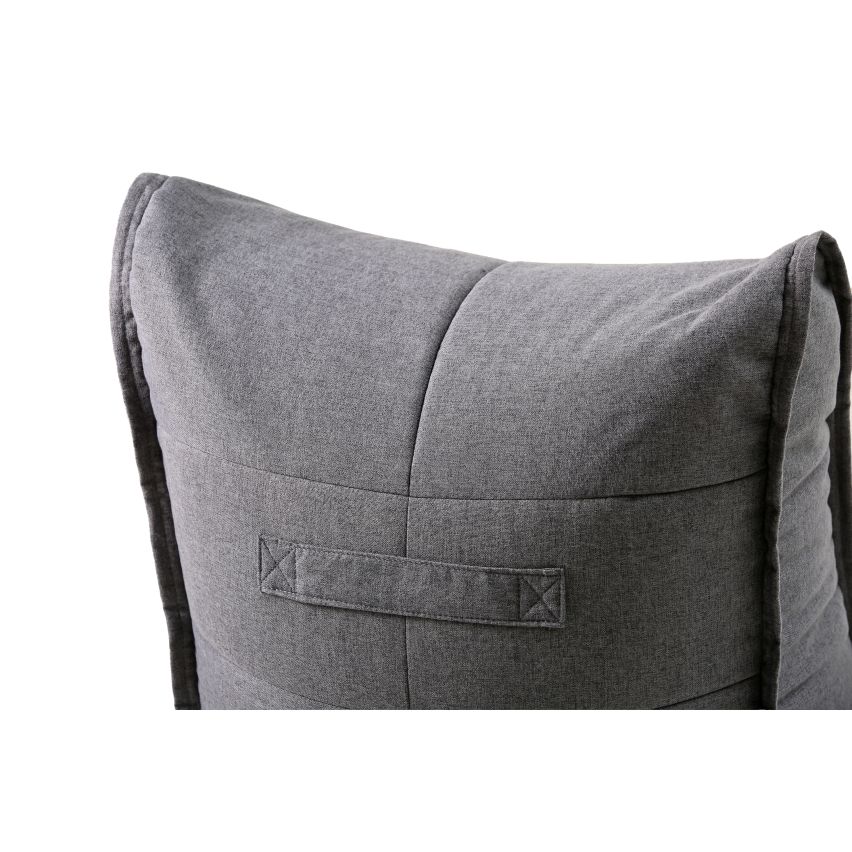 POUF CHAISE LONGUE GRIGIO