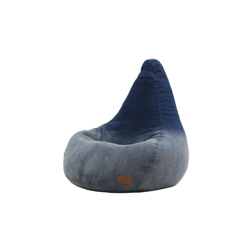 POUF SACCO IN TESSUTO JEANS