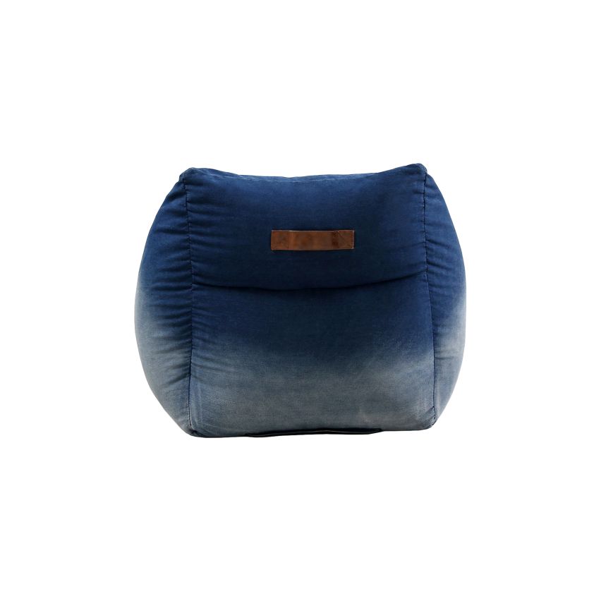 POUF POLTRONA IN TESSUTO JEANS
