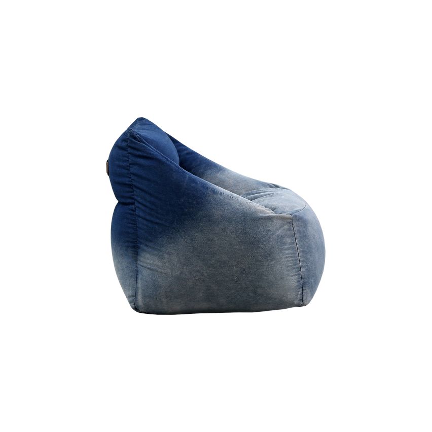 POUF POLTRONA IN TESSUTO JEANS