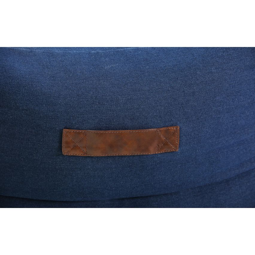 POUF POLTRONA IN TESSUTO JEANS