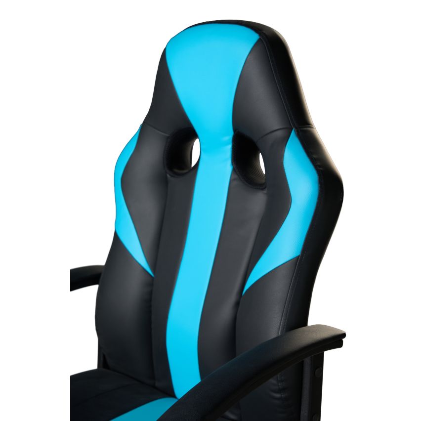 POLTRONA DA UFFICIO/GAMING NERO E BLU