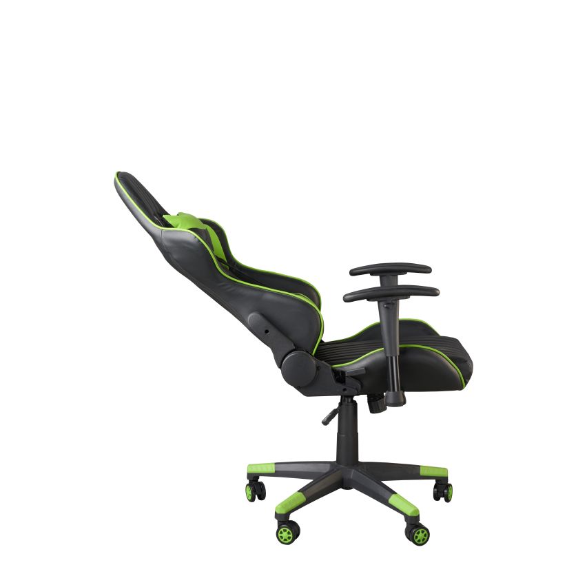 POLTRONA DA UFFICIO/GAMING NERO E VERDE