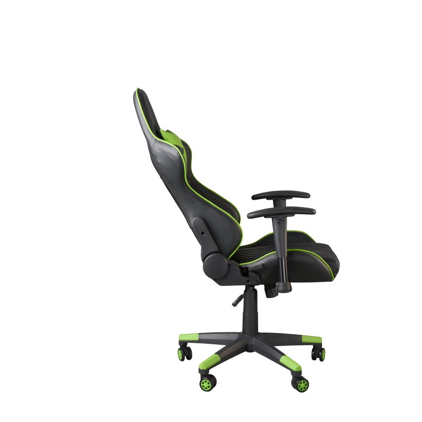 POLTRONA DA UFFICIO/GAMING NERO E VERDE