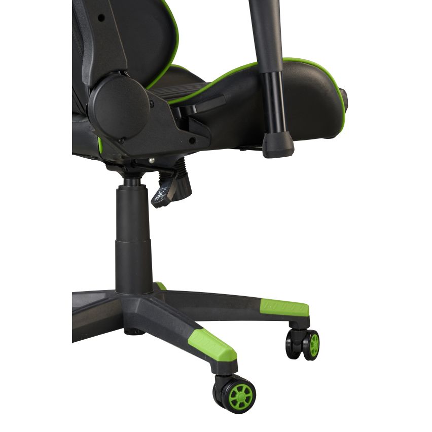 POLTRONA DA UFFICIO/GAMING NERO E VERDE