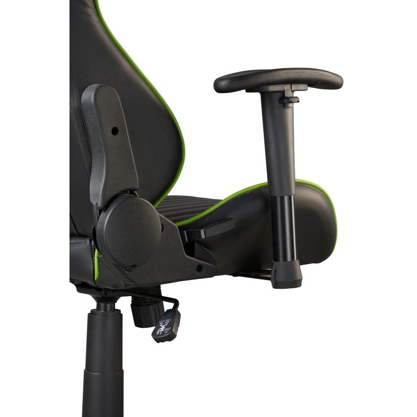 POLTRONA DA UFFICIO/GAMING NERO E VERDE