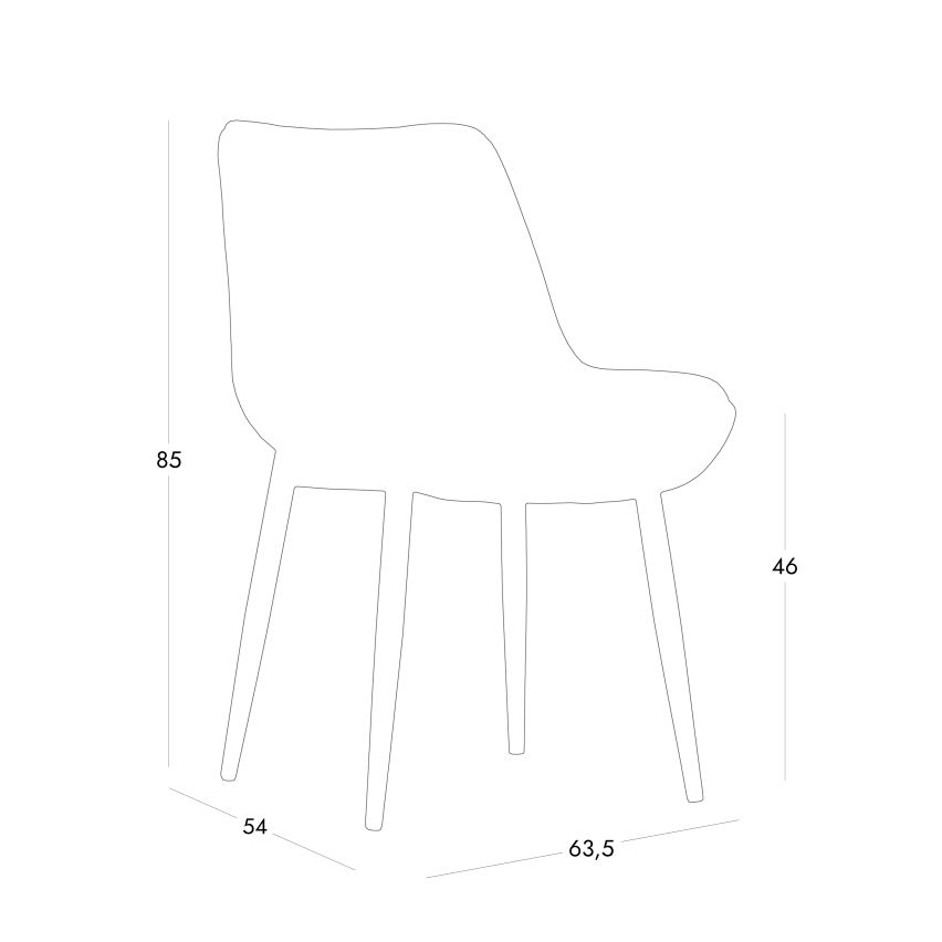 SEDIA IN ECOPELLE BEIGE
