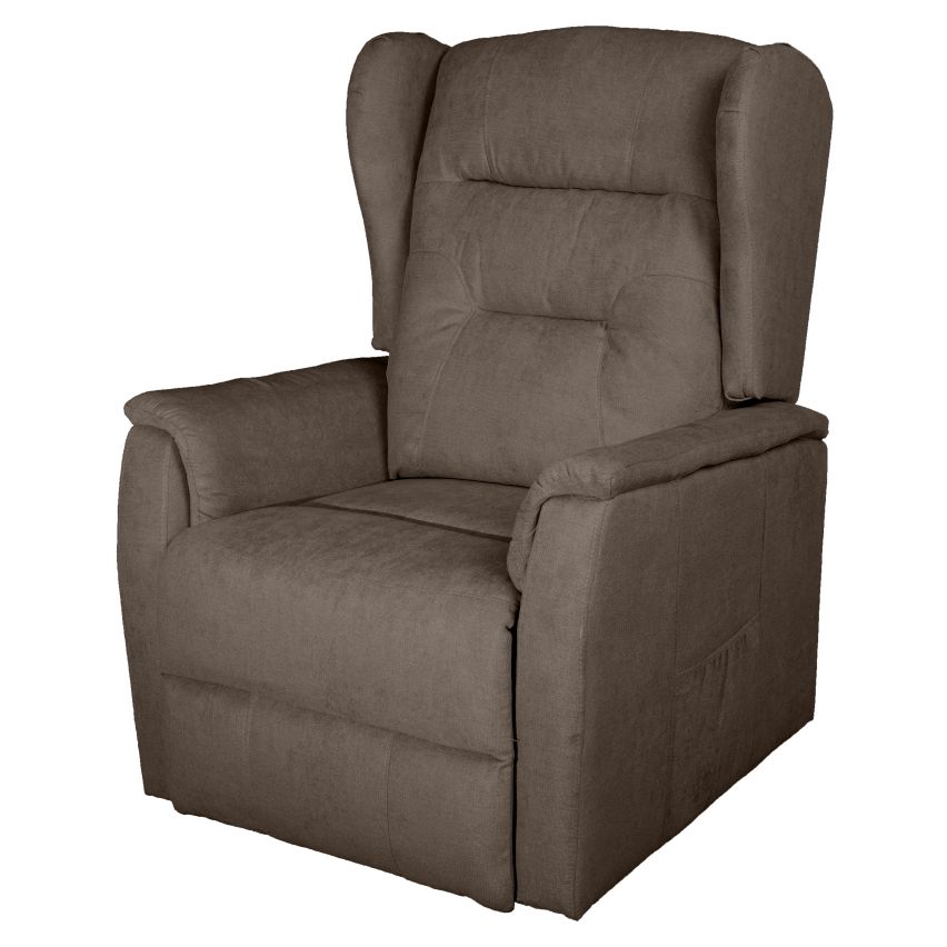 POLTRONA RECLINER MOTORIZZATA VISONE