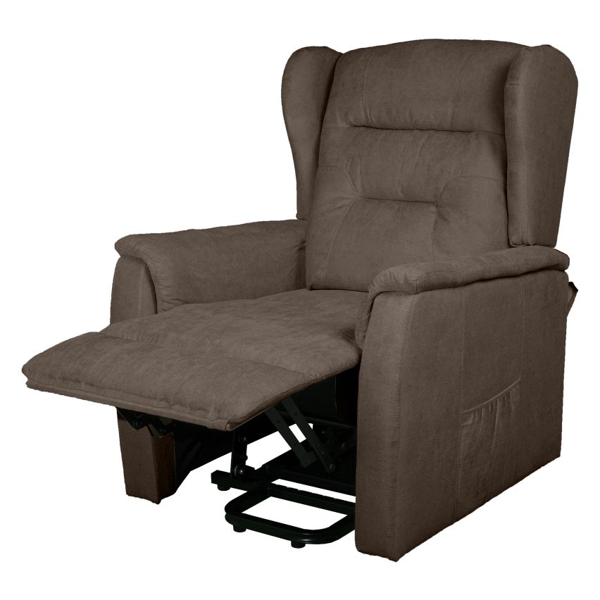 POLTRONA RECLINER MOTORIZZATA VISONE