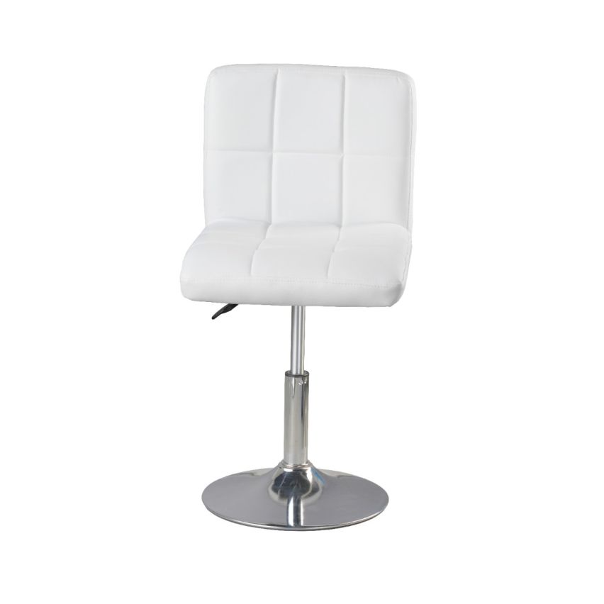 SGABELLO IN PELTEX BIANCO