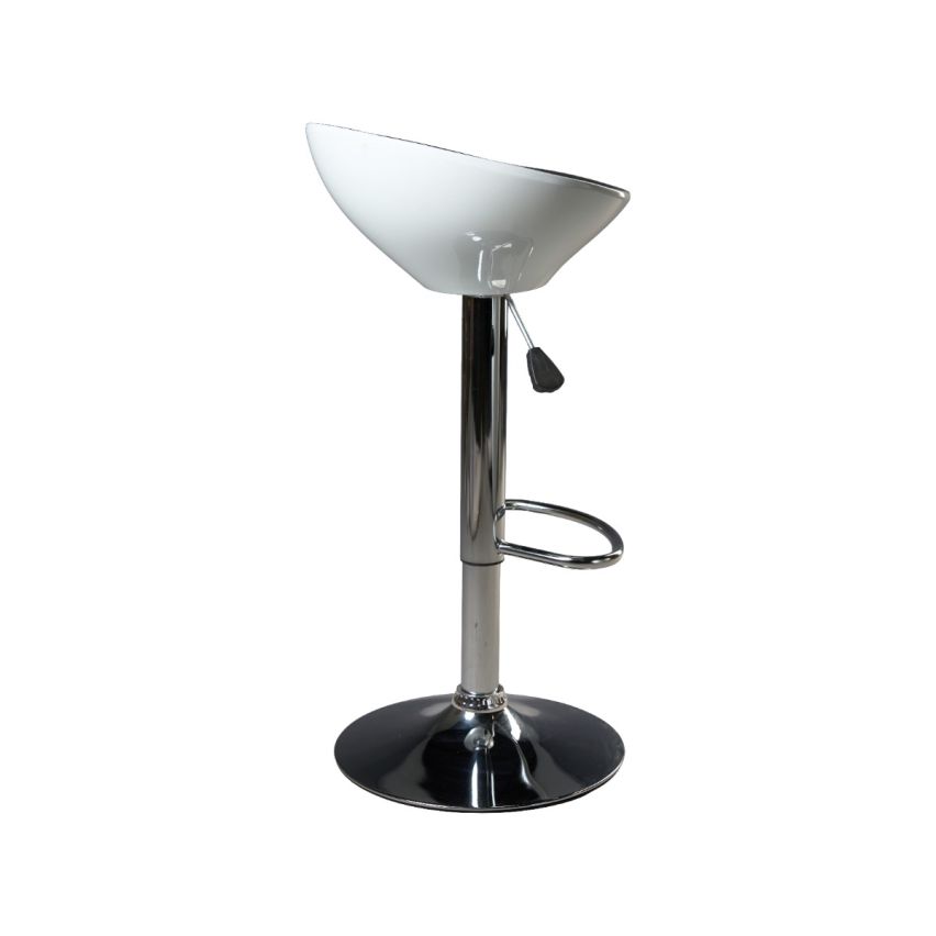 SGABELLO IN ABS BIANCO/NERO